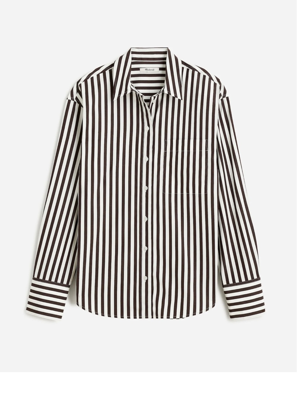 Madewell Relaxed Button-Up Shirt in Dark Carob